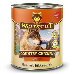 Produktbild von Wolfsblut Country Chicken Adult Huhn mit Süßkartoffel - 6 x 800 g