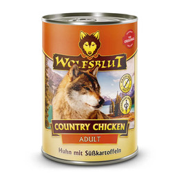 Produktbild von Wolfsblut Country Chicken Adult Huhn mit Süßkartoffel - 6 x 395 g