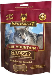 Produktbild von WOLFSBLUT Cracker 225g Hundesnack 6 x 225 Gramm Blue Mountain Wildfleisch mit Kartoffel