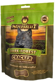 Produktbild von WOLFSBLUT Cracker 225g Hundesnack 6 x 225 Gramm Dark Forest Wildfleisch mit Süßkartoffel