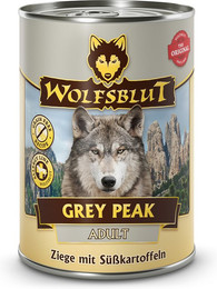 Produktbild von Wolfsblut Grey Peak Adult Ziege und Süßkartoffel Nassfutter - 6 x 395 g