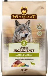 Produktbild von WOLFSBLUT Limited Ingredients Trockenfutter Hund, Adult, Dark Forest 2x9 kg