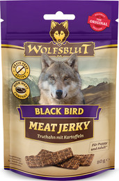 Produktbild von Wolfsblut Meat Jerky Black Bird Truthahn - 6 x 80 g