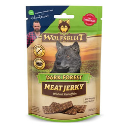 Produktbild von Wolfsblut Meat Jerky Dark Forest Wildfleisch und Kartoffeln - 6 x 80 g