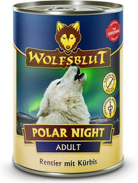 Produktbild von WOLFSBLUT Polar Night Rentier mit Kürbis Hundenassfutter - 12 x 395 g