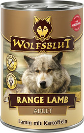 Produktbild von Wolfsblut Range Lamb Adult Lamm mit Kartoffeln - 6 x 395 g