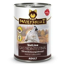 Produktbild von Wolfsblut VetLine Gastrointestinal Ente Nassfutter für Hunde - 6 x 395 g
