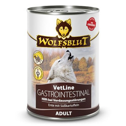 Produktbild von Wolfsblut VetLine Gastrointestinal Nassfutter Ente - 6 x 395 g