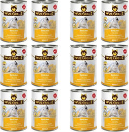 Produktbild von Wolfsblut Vetline Skin & Coat - Unterstützt bei Haut- und Fellproblemen 12x395g, Nassfutter für: Hunde