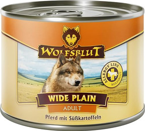 Produktbild von Wolfsblut Wide Plain Hundenassfutter Pferd & Süßkartoffel - 6 x 200 g