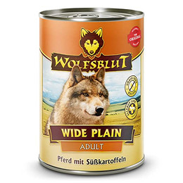 Produktbild von Wolfsblut Wide Plain Hundenassfutter Pferd & Süßkartoffel - 6 x 395 g