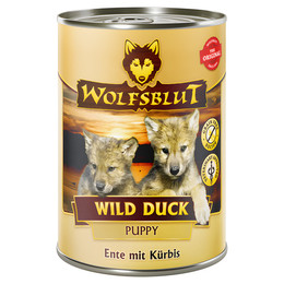Produktbild von Wolfsblut Wild Duck Puppy Nassfutter mit Ente und Kürbis - 6 x 395 g