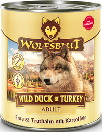 Produktbild von Wolfsblut Wild Duck & Turkey Adult Nassfutter - 6 x 800 g