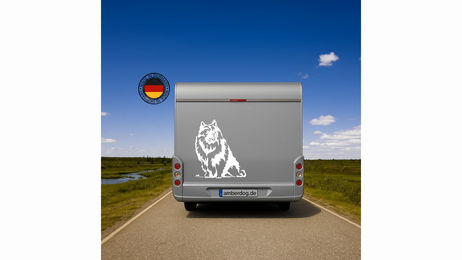 Produktbild von Wolfsspitz Auto Wohnmobil Aufkleber I Wandtattoo