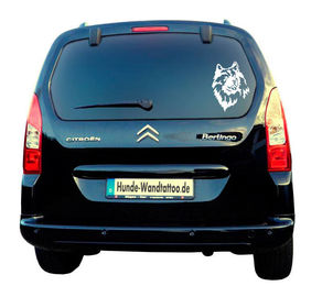 Produktbild von Wolfsspitz Kopf Wohnmobil Aufkleber l Wandtattoo