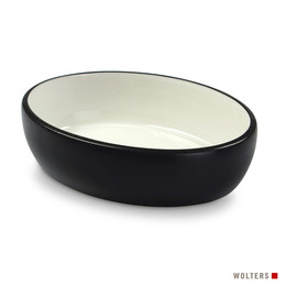 Produktbild von Wolters Diner Colour Katzennapf 300 ml schwarz/weiß - 0,3 l