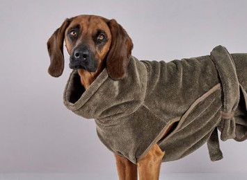 Produktbild von Wolters Easy Clean Hundebademantel braun