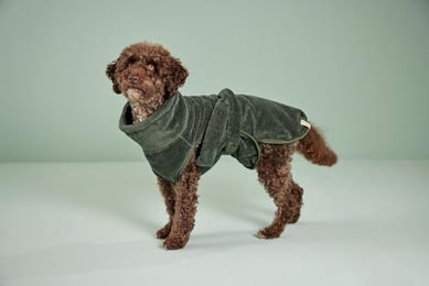 WOLTERS Easy Clean Hundebademantel olive XL – Bild 1 von 2