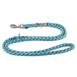 Produktbild von Wolters Führleine Everest reflektierend aqua/schwarz 200 cm x 9 mm - 200 cm