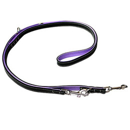 Produktbild von Wolters Führleine Terranova Fettleder schwarz/flieder