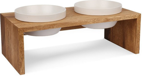 Produktbild von WOLTERS Gohan Doppelnapf Teak Gr. M - 2 x 1 l