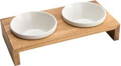 Wolters Gohan Doppelnapf Teak S - 2 x 0,4 l – Bild 1 von 3