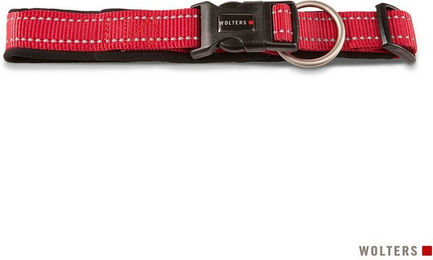 Produktbild von Wolters Hunde-Halsband Soft & Safe reflektierend cayenne/schwarz