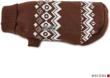 Wolters Hundepullover Norweger braun/weiß – Bild 1 von 2