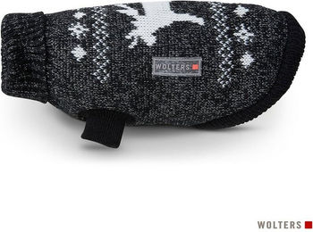 Wolters Hundepullover Strickpullover Elch mit Glitzer schwarz/silber – Bild 1 von 2