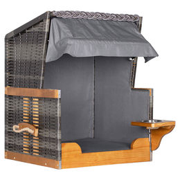 Produktbild von Wolters Hundestrandkorb Meine Pfote grau