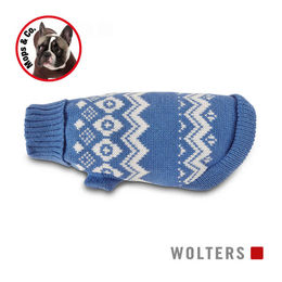 Produktbild von Wolters Norweger Hundepullover sky blue/riverside blue