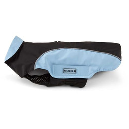 Produktbild von Wolters Regenjacke Easy Rain Hunderegenmantel schwarz/sky blue - 1 Stk.