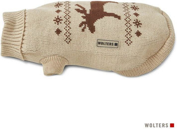 Produktbild von Wolters Strickpullover Elch beige/braun