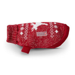 Wolters Strickpullover Elch mit Glitzer rot/silber – Bild 1 von 3