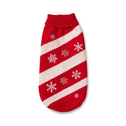 Produktbild von Wolters Strickpullover Frosty rot/weiß - 45 cm