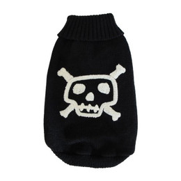 Produktbild von Wolters Strickpullover Totenkopf schwarz/weiß