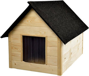 Produktbild von WOODOK XL Hundehütte aus Holz mit Isolierung
