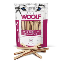 Produktbild von WOOLF Long Duck and Cod Sandwich - 100 g