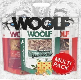 Produktbild von WOOLF Multipack Christmas Weihnachtsleckerlis für Hunde Mix Geschmacks 3x100g