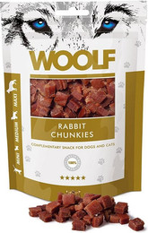 Produktbild von WOOLF Rabbit Chunkies Kaninchenhäppchen - 100 g