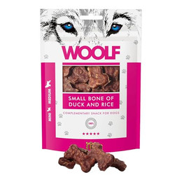 Produktbild von WOOLF Small Bone of Duck and Rice - 100 g