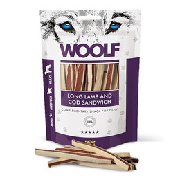 Produktbild von WOOLF Soft Long Lamm- und Kabeljau-Sandwich - 100 g