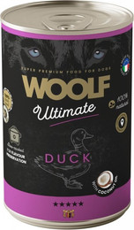 Produktbild von WOOLF Ultimate Adult Dog Duck and Coconut oil 400g feuchte Nahrung mit Ente und Kokosöl für Hunde