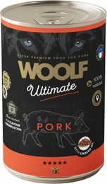 Produktbild von WOOLF Ultimate Adult Dog Pork and Linseed Oil 400g feuchte Nahrung mit Schweinefleisch und Leinsamenöl für Hunde