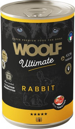 Produktbild von WOOLF Ultimate Adult Dog Rabbit and Tomatoes 400g feuchte Nahrung mit Kaninchen und Tomaten für Hunde