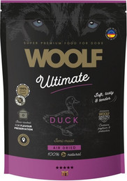 Produktbild von WOOLF Ultimate Soft Adult Dog Duck 1 kg getreidefreies halbfeuchtes Futter mit Ente für Hunde