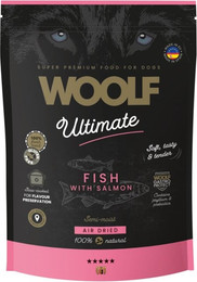 Produktbild von WOOLF Ultimate Soft Adult Dog Fish with Salmon 1 kg getreidefreie halbfeuchte Nahrung mit Fisch und Lachs für Hunde