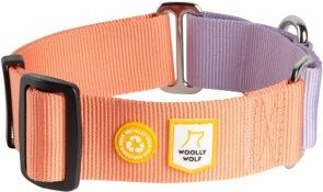 Woolly Wolf Halsband Color Block Martingale Salmon Pink Mix S – Bild 1 von 6