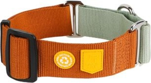 Produktbild von Woolly Wolf Halsband Color Block Martingale Terracotta Mix M
