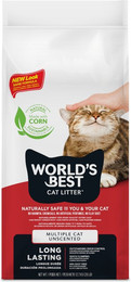 Produktbild von World‘s Best Cat Litter Multiple Cat Parfümfrei - 2 x 12,7 kg